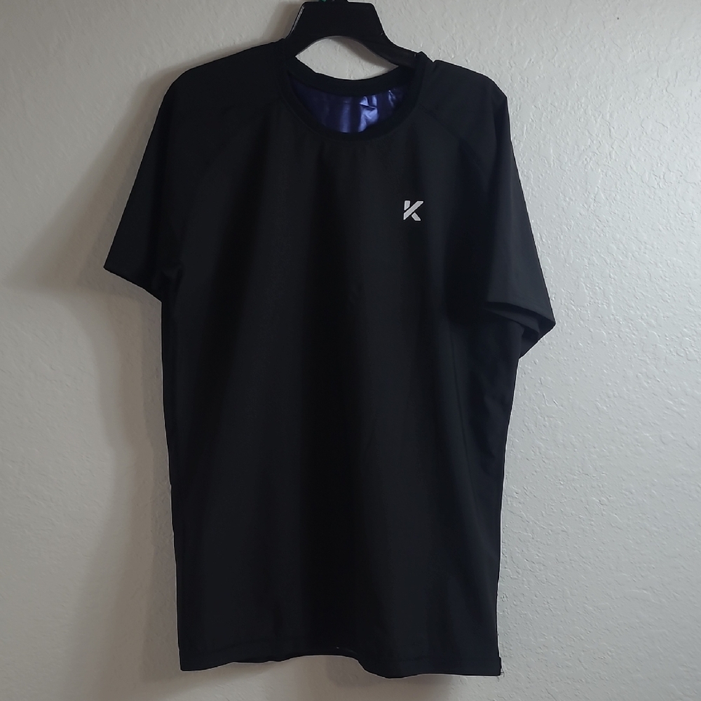Kewlioo Black Men Sauna Shirt Size 4XL